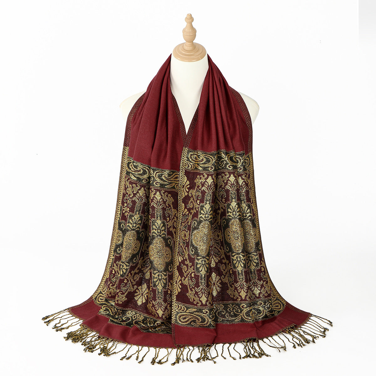Châle oversize vert émeraude