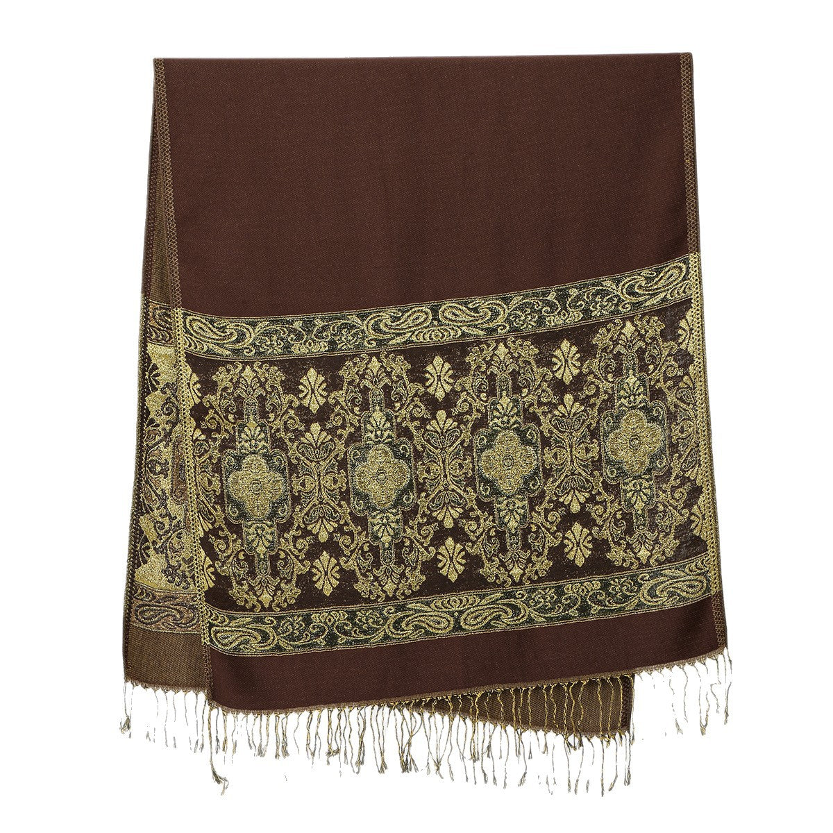 Châle oversize vert émeraude