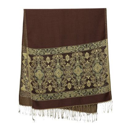 Châle oversize vert émeraude