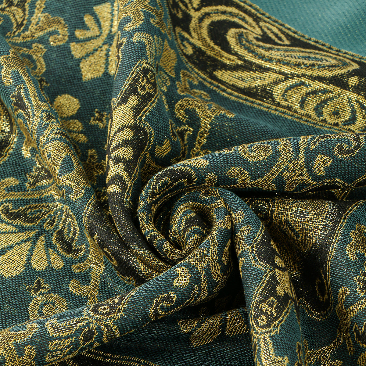 Châle oversize vert émeraude