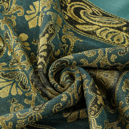 Châle oversize vert émeraude