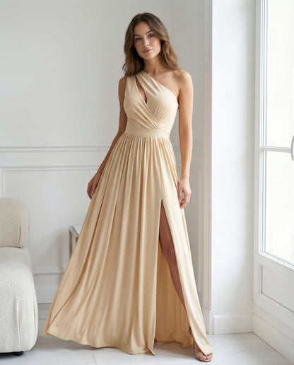 Robe Longue Asymétrique à Fente