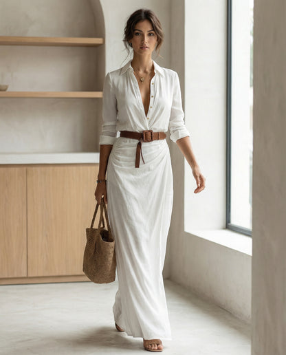 Chemise maille boutonnée