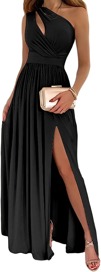 Robe Longue Asymétrique à Fente