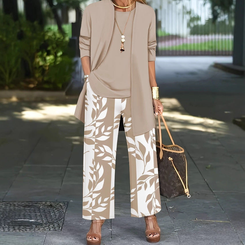 Ensemble 3 Pièces Femme Décontracté Chic