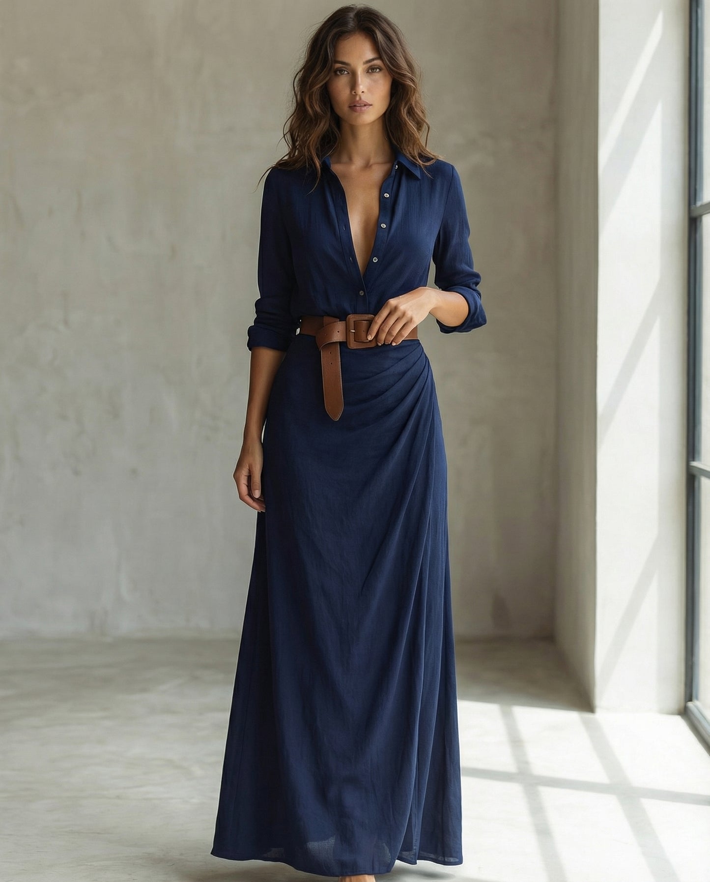 Chemise maille boutonnée