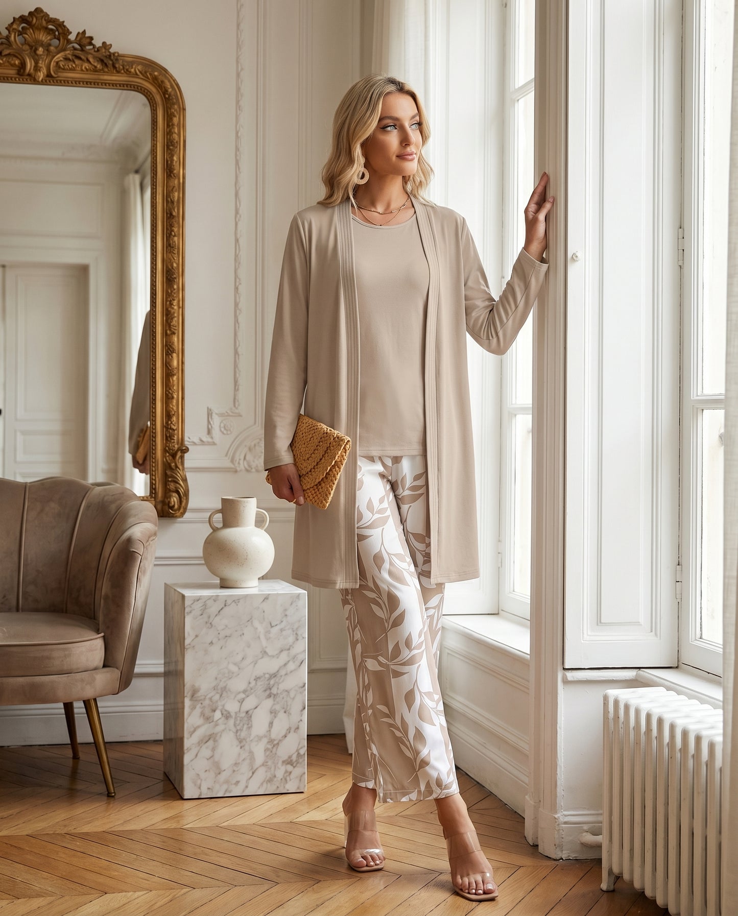 Ensemble 3 Pièces Femme Décontracté Chic
