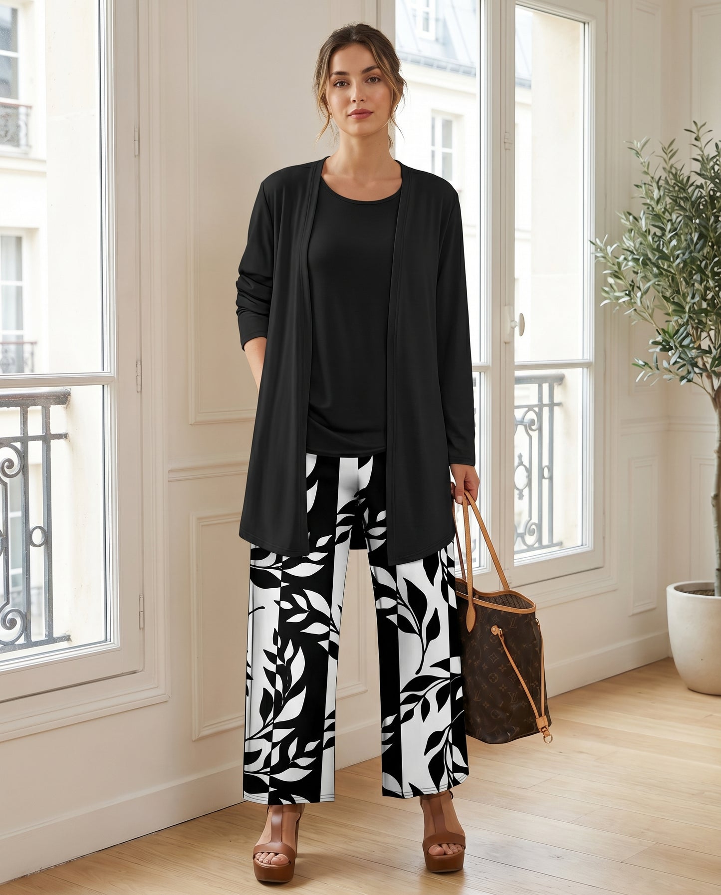 Ensemble 3 Pièces Femme Décontracté Chic