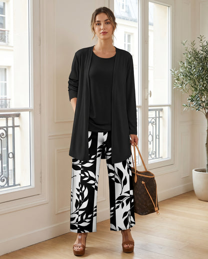Ensemble 3 Pièces Femme Décontracté Chic